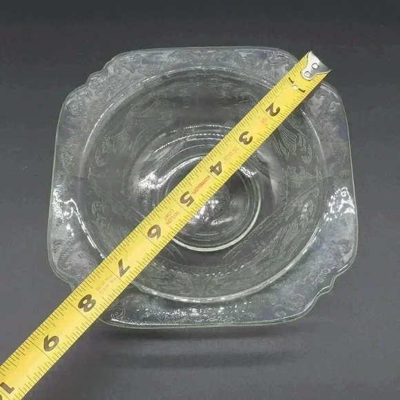 Madrid Recollection Soup Bowls with Square Rims, by Indiana Glass, Vintage - Picture 4 of 7